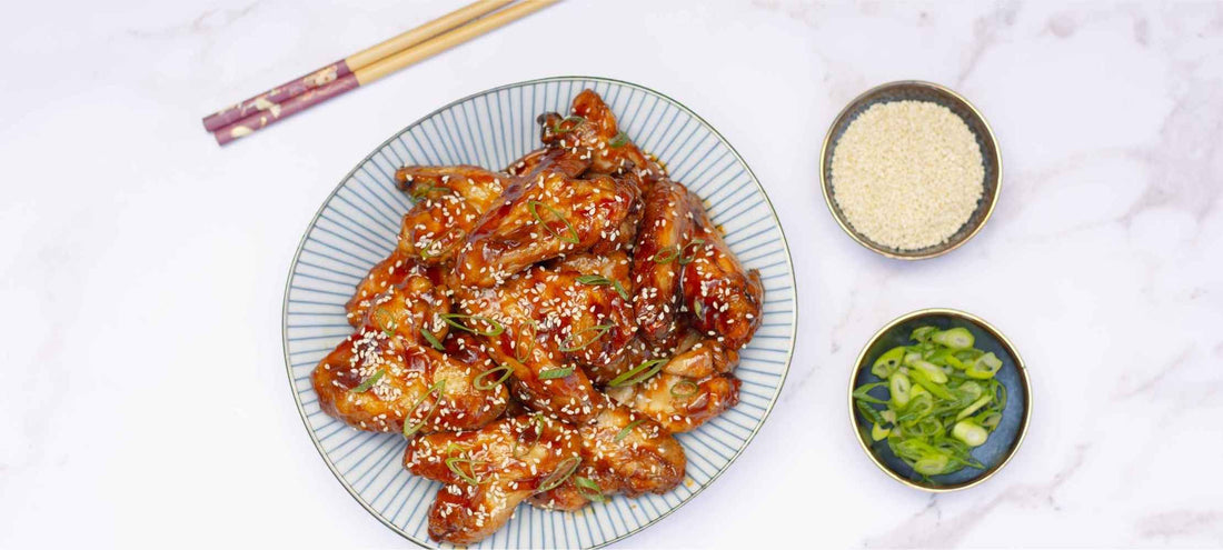 Teriyaki mázas csirkeszárnyak - Air Fryer