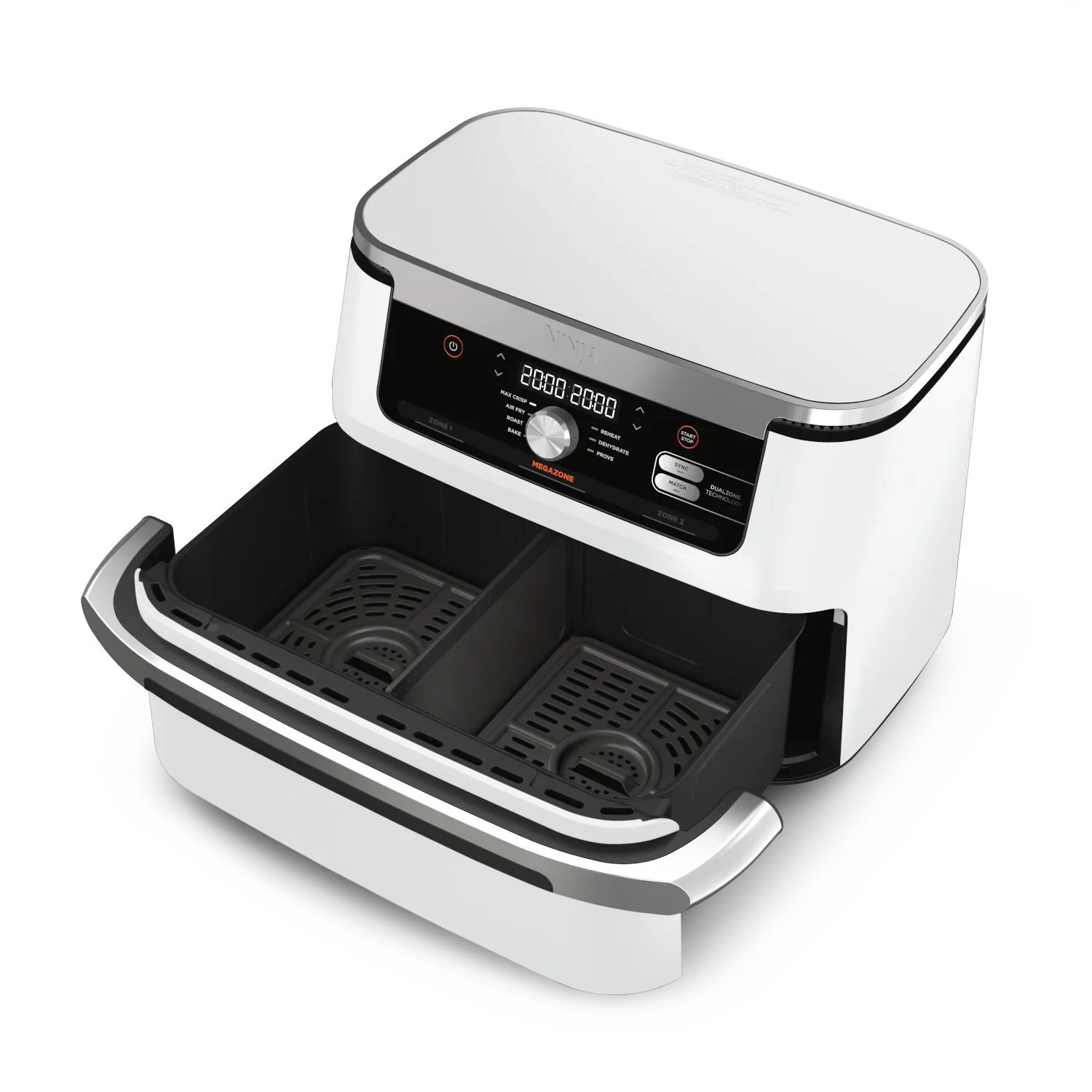 Ninja AF500EUWH Foodi FlexDrawer Dual horkovzdušná fritéza 10,4L - Bílá
