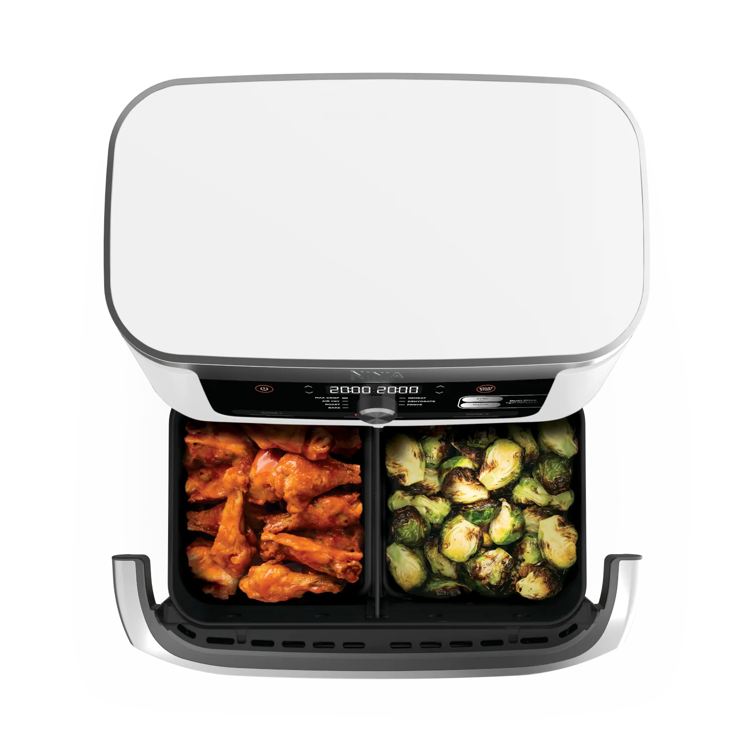 Ninja AF500EUWH Foodi FlexDrawer Dual horkovzdušná fritéza 10,4L - Bílá