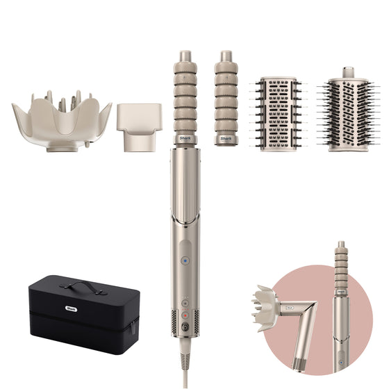 Shark FlexStyle® HD446SLEU 5v1 Styler na vlasy & Vysoušeč - Champagne