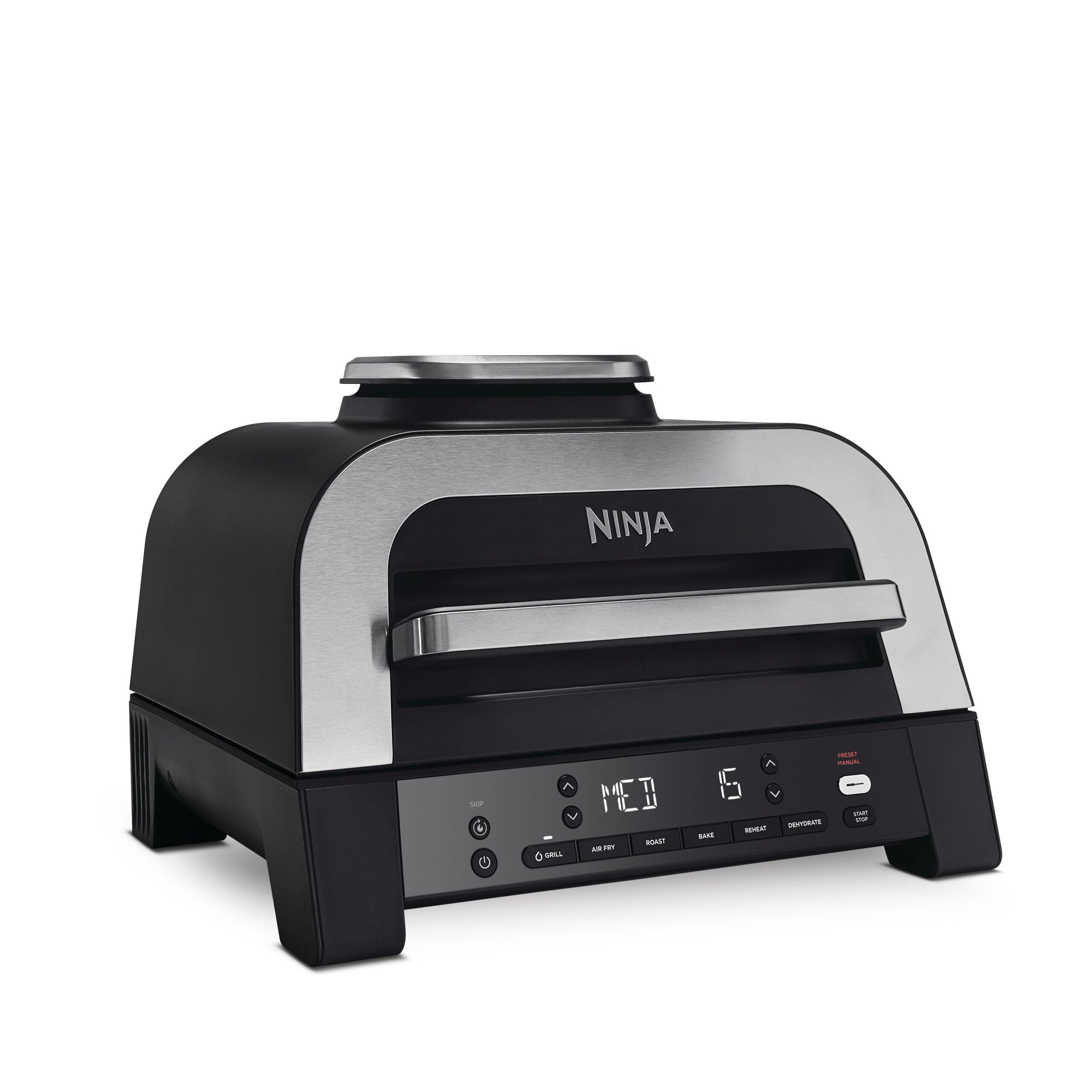 Ninja DG551EU Foodi Smart XL 6v1 Vnitřní gril a horkovzdušná fritéza s integrovaným teploměrem