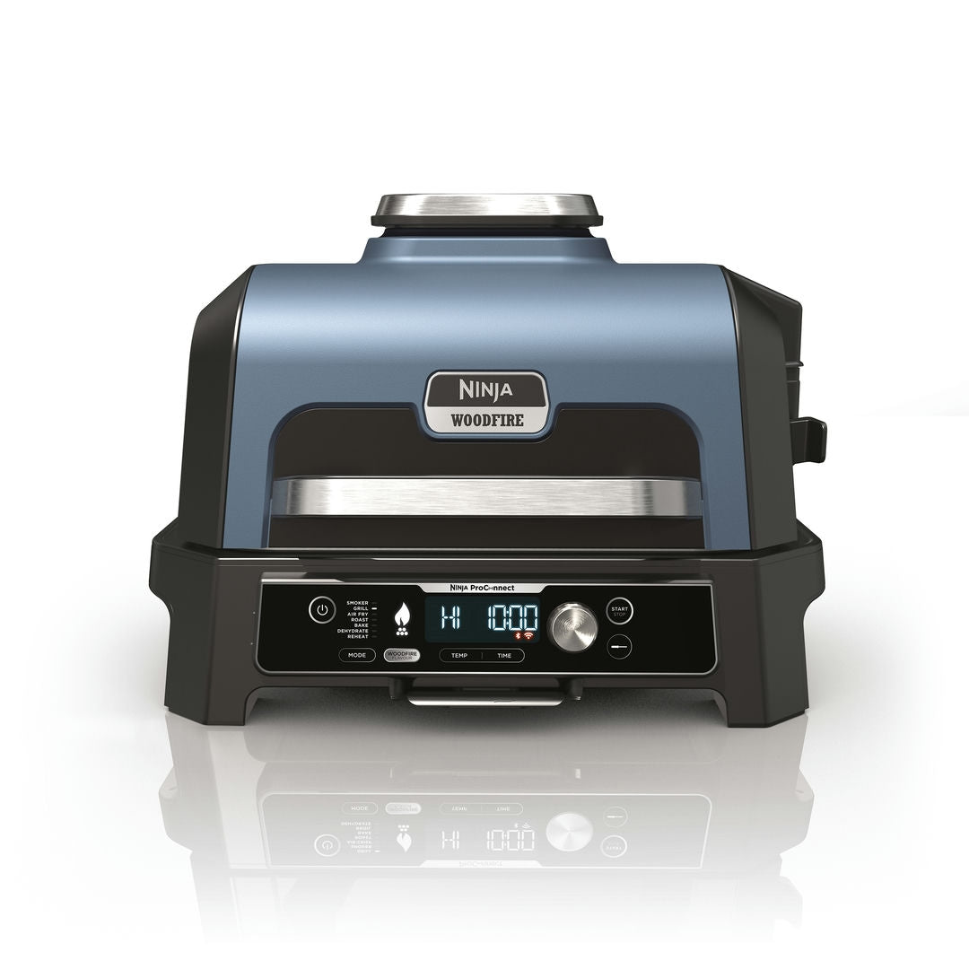 Ninja OG901EU Woodfire Pro Connect XL; Elektrický BBQ, Gril, Airfryer & Udírna; Venkovní; 45 cm x 31 cm