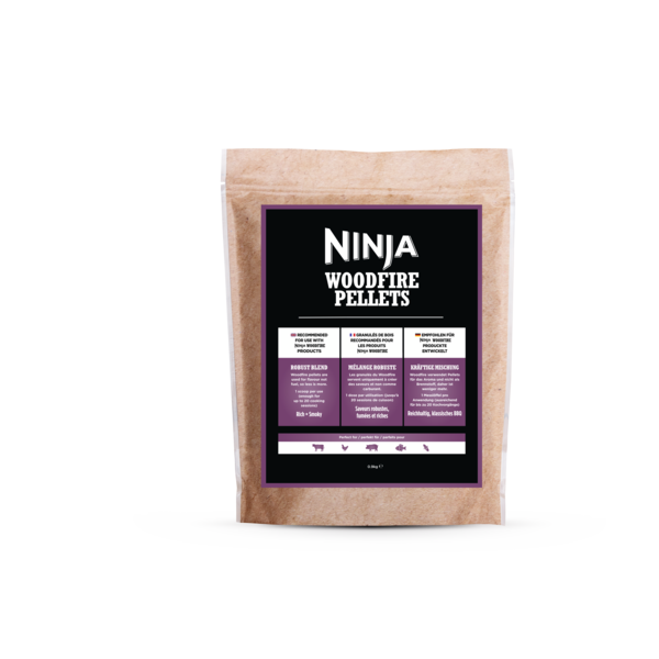 Ninja Woodfire Pelety - Robustní; Ořech, Třešeň, Javor, Dub; Klasická BBQ chuť; 900g (Pro 20 použití)